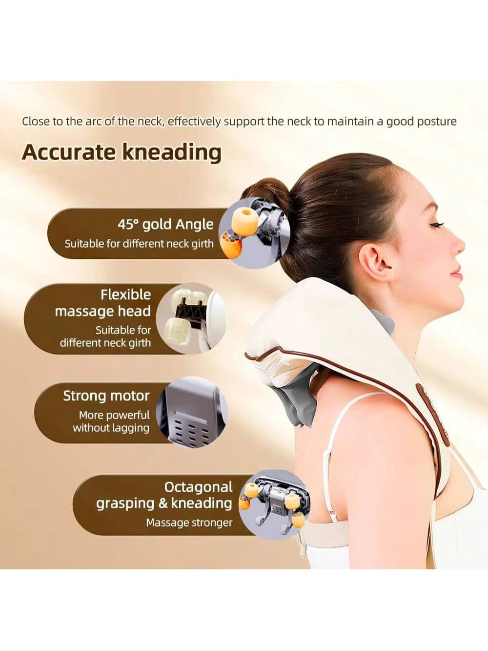 Handheld Wooden Massage Roller – Full Body Trigger Point Massager